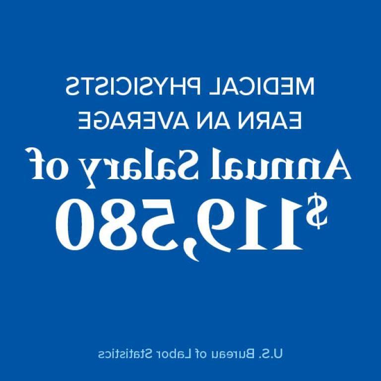 医学物理学家的平均年薪为119,580美元